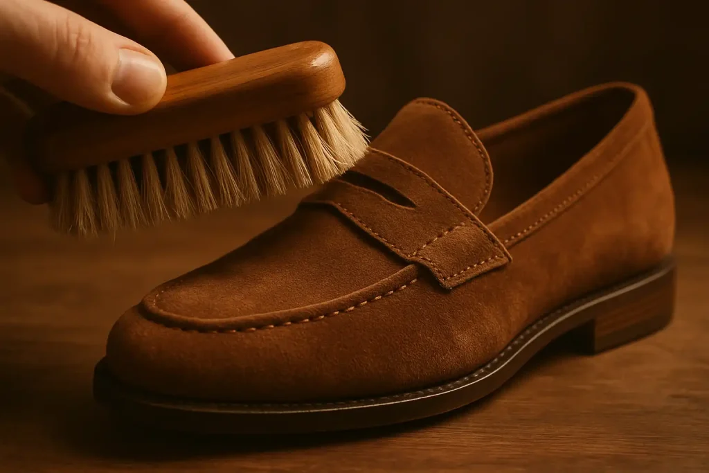 Comment protéger ses mocassins en daim de la pluie ?