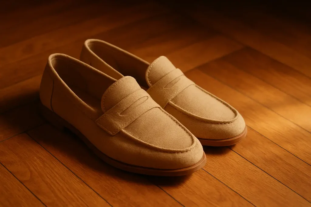 Les mocassins en toile remplacent-ils le cuir ?