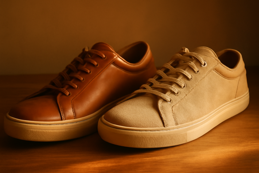 Baskets en cuir ou en toile : quel choix pour la longévité ?