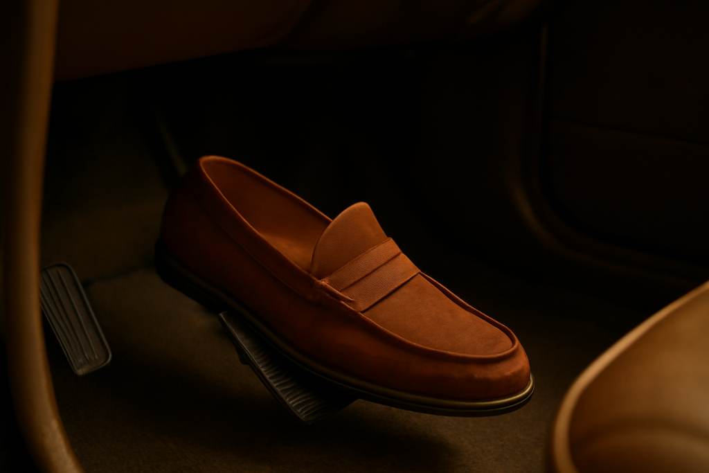 Quel type de semelle privilégier pour un mocassin confortable au volant ?