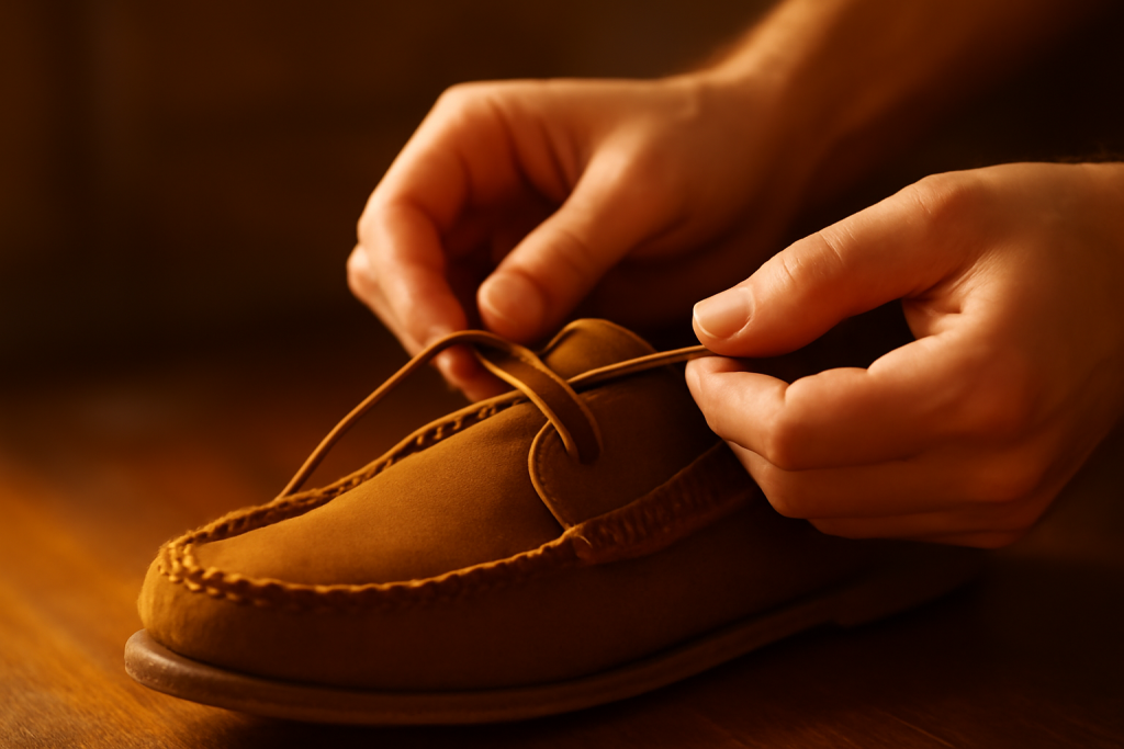 Quel laçage privilégier pour améliorer le maintien d&rsquo;un mocassin à lacets ?