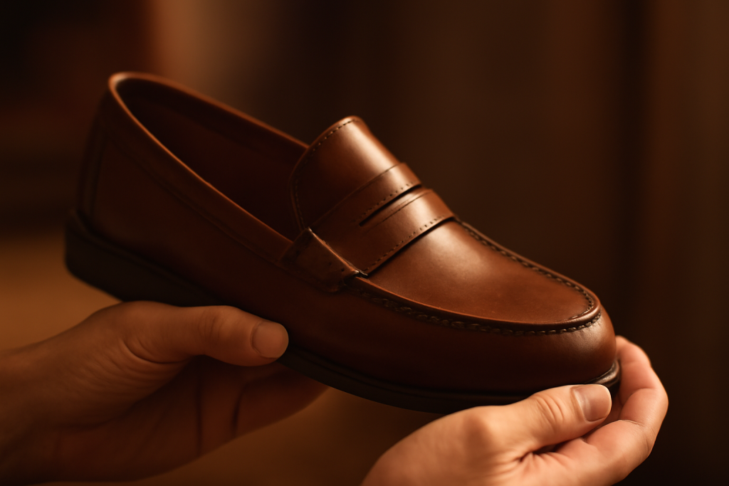 Quel type de mocassin réduit les points de pression au talon ?