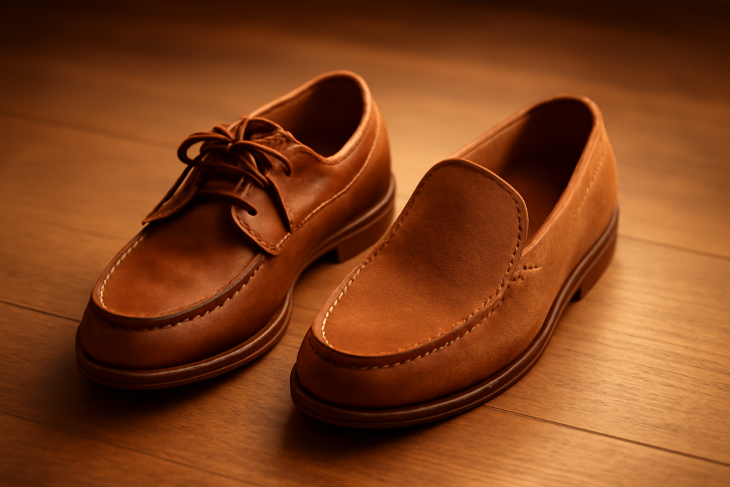 Mocassin à enfiler ou à lacets : lequel choisir pour le quotidien ?
