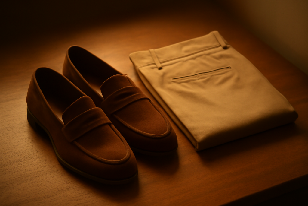 Quel mocassin porter avec un pantalon chino pour un rendu casual chic ?