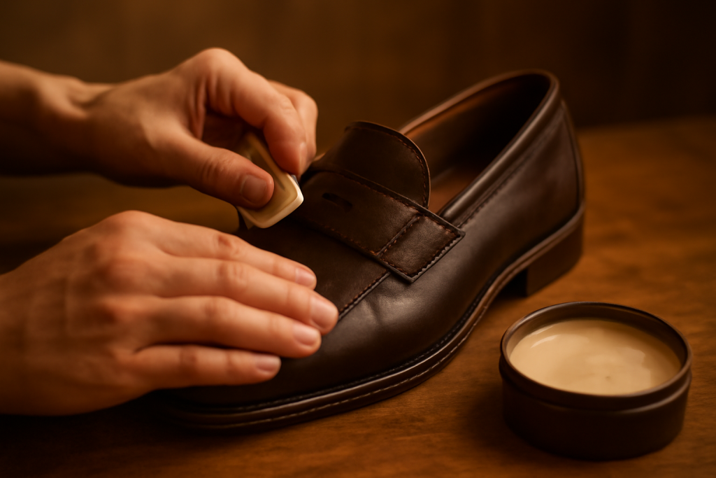 Quel traitement protège le cuir des mocassins sans altérer le rendu ?