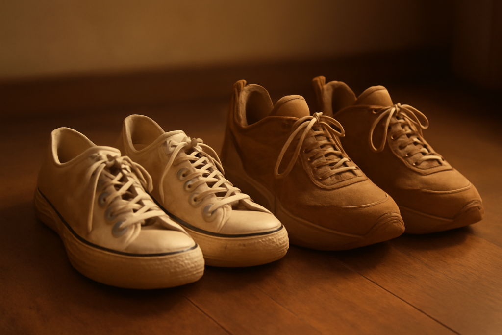 Baskets minimalistes ou semelle épaisse : quel rendu adopter ?